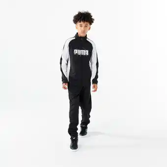 Decathlon Puma trainingsanzug kinder synthetik atmungsaktiv - schwarz/weiss Angebot