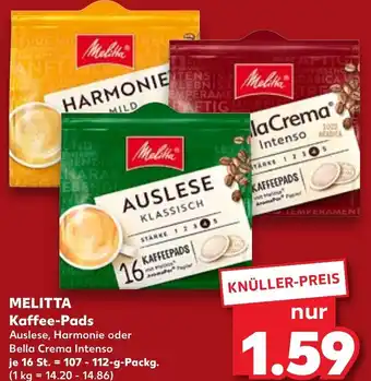 Kaufland MELITTA Kaffee-Pad 107-112-g-Packg. Angebot