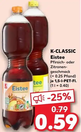 Kaufland K-CLASSIC Eistee 1,5 L-PET-Fl. Angebot