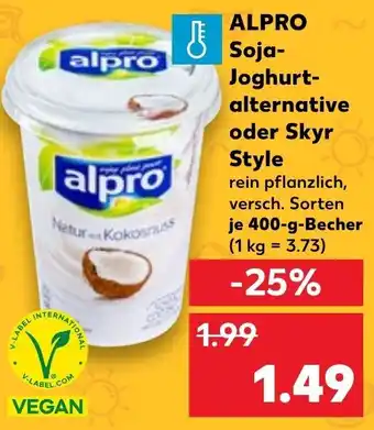 Kaufland ALPRO Soja-Joghurt-alternative oder Skyr Style 400-g-Becher Angebot