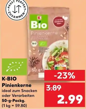 Kaufland K-BIO Pinienkerne 50 g Packg. Angebot