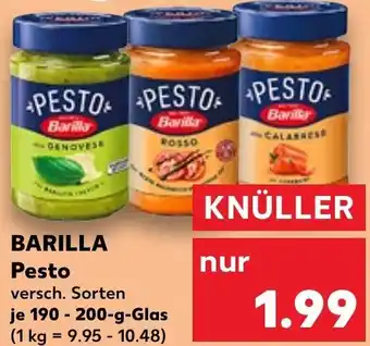 Kaufland BARILLA Pesto 190-200 g Glas Angebot