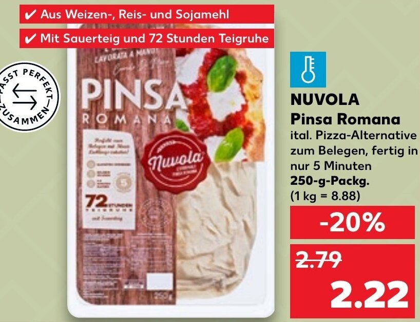 NUVOLA Pinsa Romana 250 g Packg. Angebot bei Kaufland