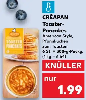 Kaufland CRÊAPAN Toaster-Pancakes 300 g Packg. Angebot