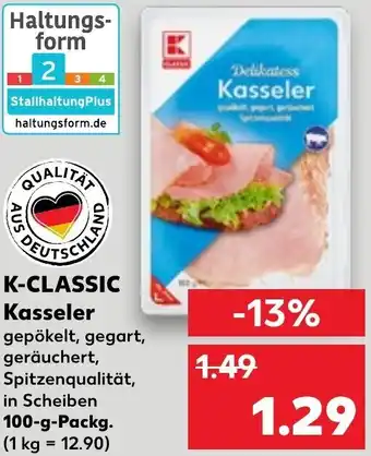 Kaufland K-CLASSIC Kasseler 100 g Packg. Angebot