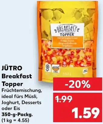 Kaufland JÜTRO Breakfast Topper 350 g Packg. Angebot