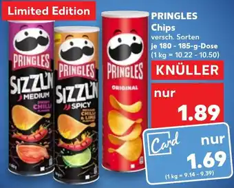 Kaufland PRINGLES Chips 180-185 g Dose Angebot