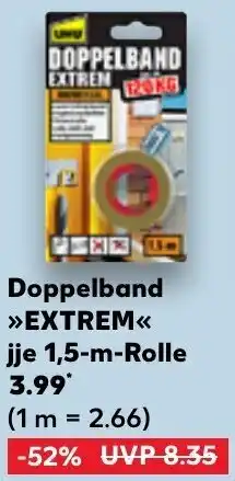 Kaufland UHU Doppelband >>EXTREM<< 1,5-m-Rolle Angebot