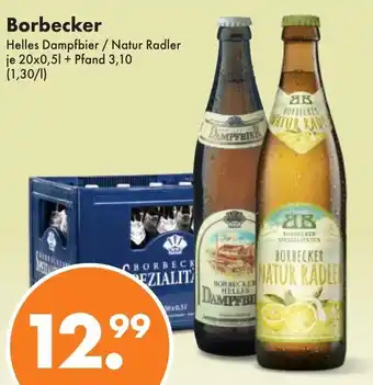 Trink und Spare Borbecker Helles Dampfbier / Natur Radler je 20x0,5l Angebot