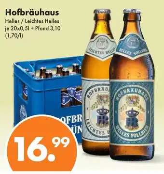 Trink und Spare Hofbräuhaus Helles / Leichtes Helles je 20x0,5l Angebot