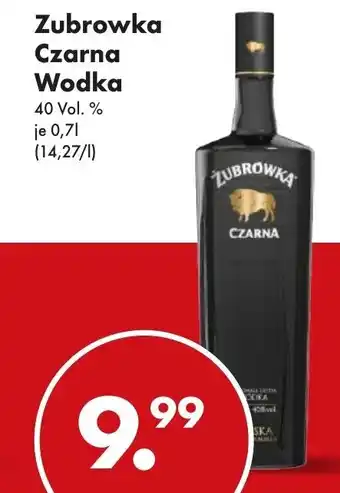 Trink und Spare Zubrowka Czarna Wodka 40 Vol. % 700ml Angebot