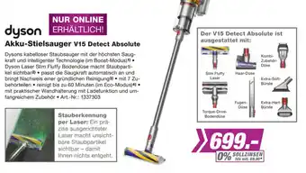 EP Dyson Akku Stielsauger V15 Detect Absolute Angebot