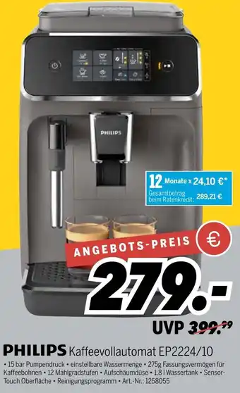 MEDIMAX Philips Kaffeevollautomat EP2224/10 Angebot