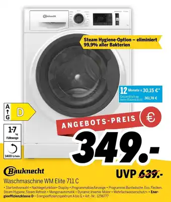 MEDIMAX Bauknecht Waschmaschine WM Elite 711 C Angebot