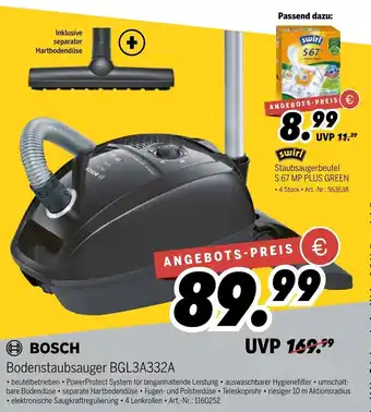 MEDIMAX Bosch Bodenstaubsauger BGL3A332A Angebot