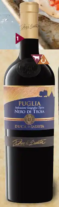 Lidl 2018 Duca di Sasseta Nero di Troia Puglia IGT 0,75L Angebot