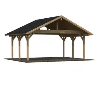 Hagebau Doppelcarport robert, außenmaß bxt: 635 x 510 cm, braun Angebot