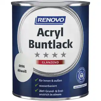 Hagebau Acryl buntlack glänzend, altweiß Angebot