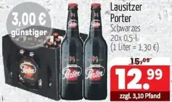 Getränke Quelle Lausitzer Porter Schwarzes 20x0,5 L Angebot