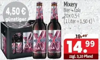 Getränke Quelle Mixery Bier+ Cola 20x0,5 L Angebot