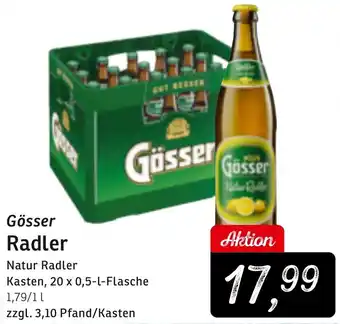 KONSUM Gösser Radler Kasten, 20 x 0,5-l-Flasche Angebot