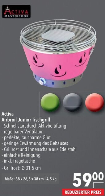 CITTI Markt Activa Airbroil Junior Tischgrill Angebot
