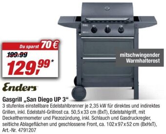 toom Baumarkt Enders Gasgrill, San Diego UP 3" Angebot