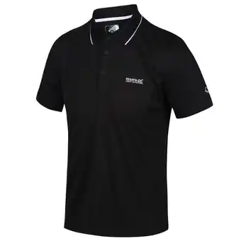 Decathlon Maverik v kurzärmeliges walking-poloshirt für herren - schwarz Angebot