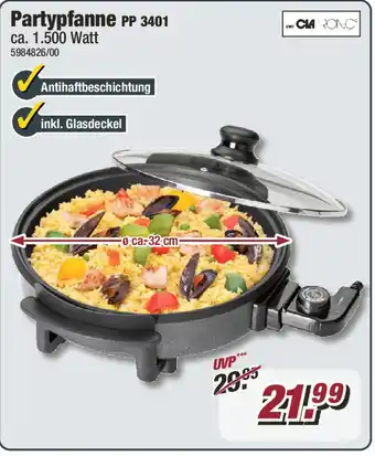 Poco Clatronic Partypfanne PP 3401 Angebot