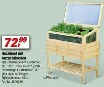 toom Baumarkt Hochbeet mit Anzuchtkasten Angebot
