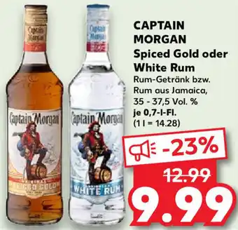 Kaufland CAPTAIN MORGAN Spiced Gold oder White Rum 0,7 L-Fl. Angebot