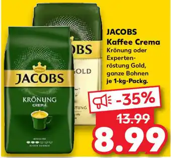 Kaufland JACOBS Kaffee Crema 1-kg-Packg. Angebot