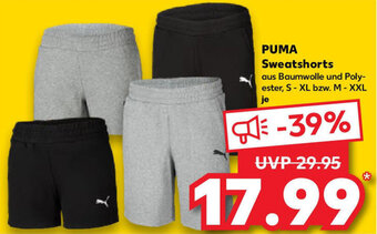 Kaufland PUMA Sweatshorts Angebot