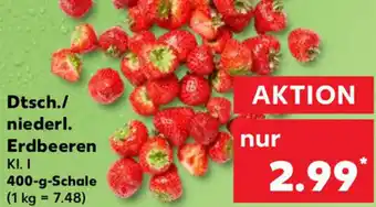 Kaufland Dtsch./ niederl. Erdbeeren 400-g-Schale Angebot