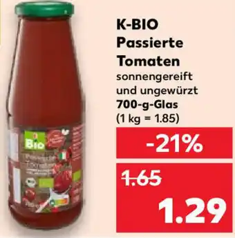 Kaufland K-BIO Passierte Tomaten 700-g-Glas Angebot