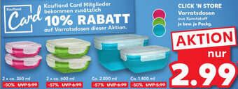 Kaufland CLICK 'N STORE Vorratsdosen Angebot
