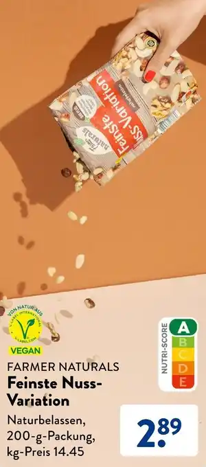 Aldi Süd FARMER NATURALS Feinste Nuss-Variation 200 g Packung Angebot