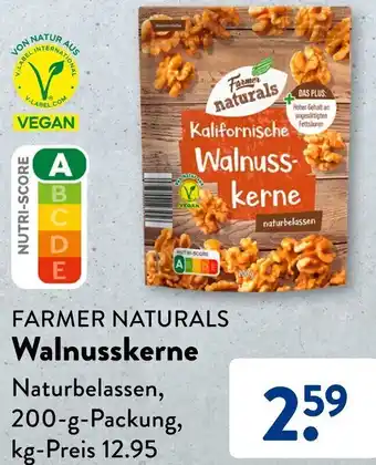 Aldi Süd FARMER NATURALS Walnusskerne 200 g Packung Angebot