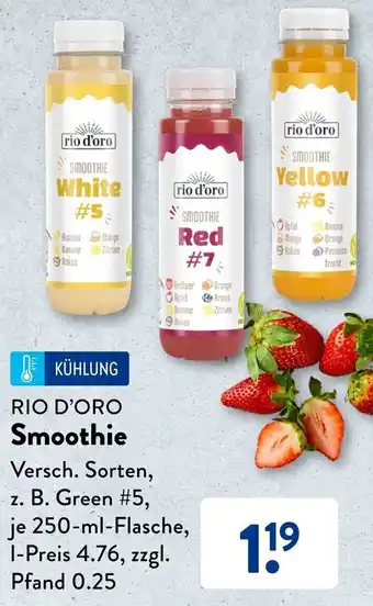 Aldi Süd RIO D'ORO Smoothie 250 ml Flasche Angebot
