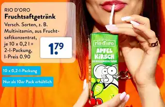 Aldi Süd RIO D'ORO Fruchtsaftgetränk 2 L Packung Angebot