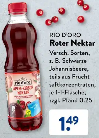 Aldi Süd RIO D'ORO Roter Nektar 1 L Flasche Angebot