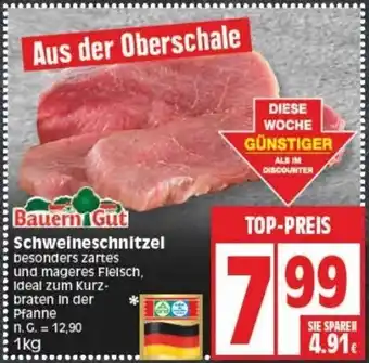 Edeka Bauern Gut Schweineschnitzel 1kg Angebot