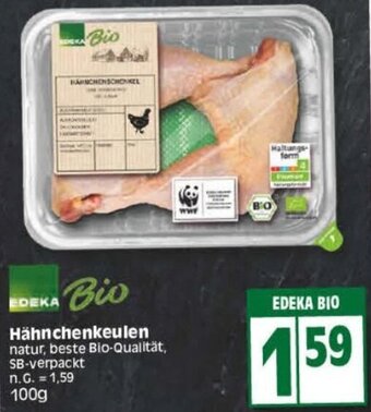Edeka EDEKA BIO Hähnchenkeulen 100 g Angebot