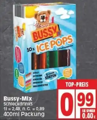 Edeka Bussy-Mix Schleckdrinks 400 ml Packung Angebot