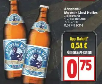 Edeka Arcobräu Mooser Liesl Helles 0,5 L Flasche Angebot