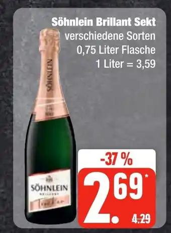 Edeka Frischemarkt Söhnlein Brillant Sekt 750ml Angebot