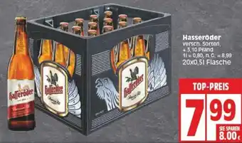 Edeka Hasseröder 20x0,5 L Flasche Angebot