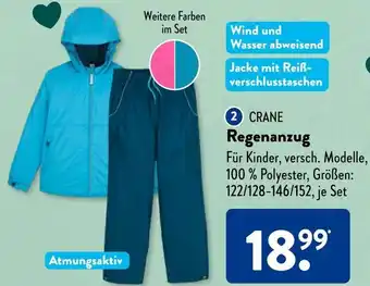 Aldi Süd CRANE Regenanzug Angebot