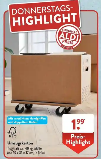 Aldi Süd Umzugskarton Angebot