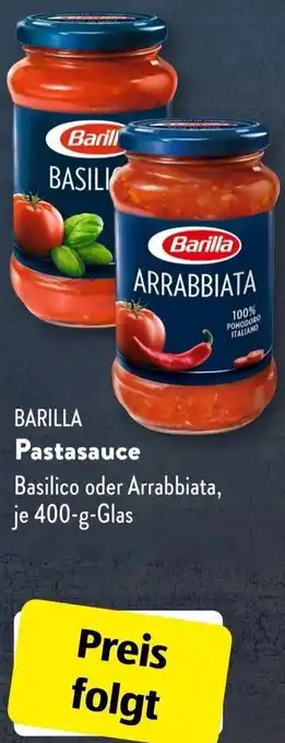 Aldi Süd BARILLA Pastasauce 400-g-Glas Angebot